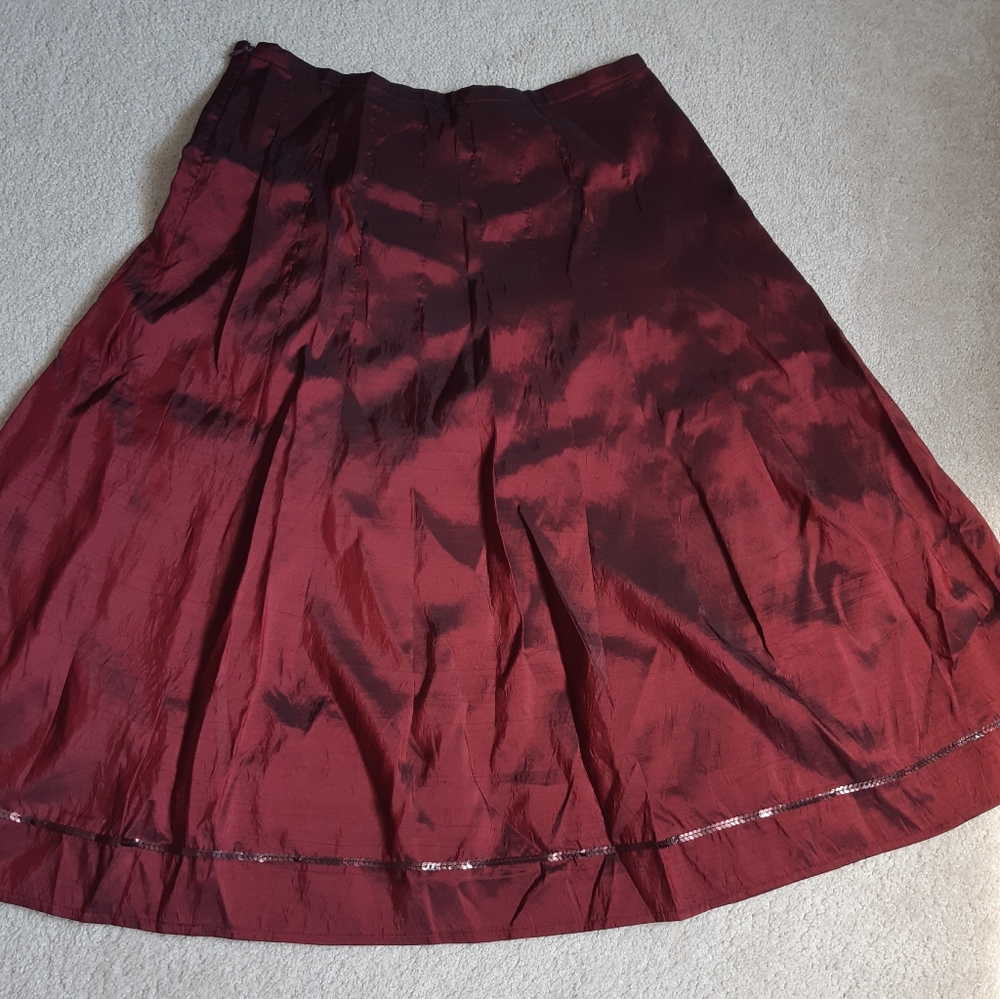 ML burgundy skirt